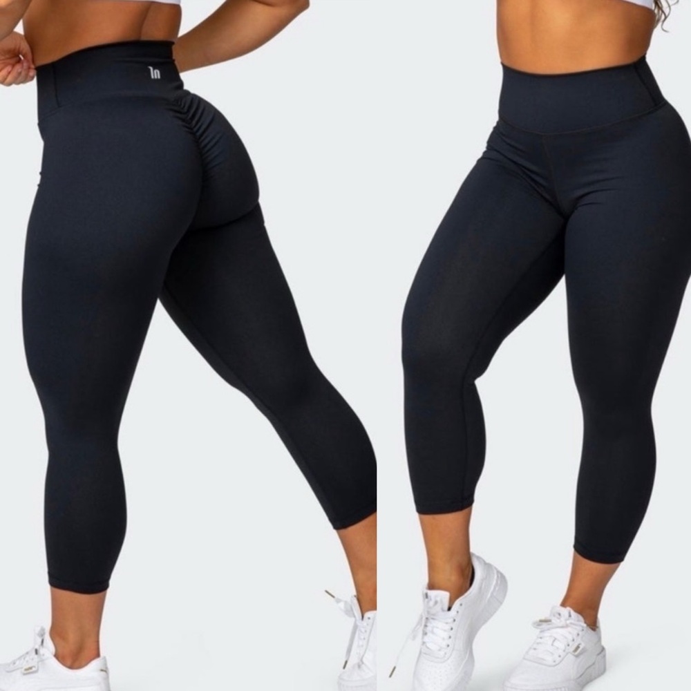 High-Waisted Black Leggings